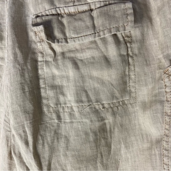 Joie Linen Cargo Crop Pants - Picture 6 of 13